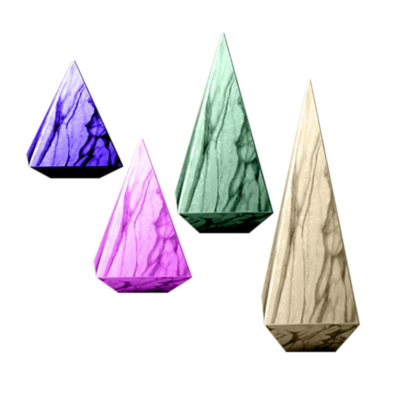 MXME 3D Cone Ornaments Crystal Epoxy Resin Mold Home Decorations Silicone Mould DIY Crafts Jewelry Casting Tool