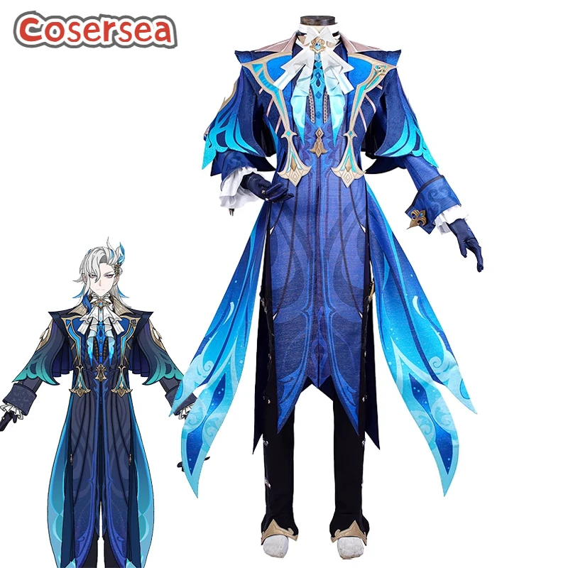 

Cosersea Фонтейн нейвиллет косплей костюм игра Genshin Impact Фонтейн нейвиллет предмет непревзойденного суждения мужская одежда