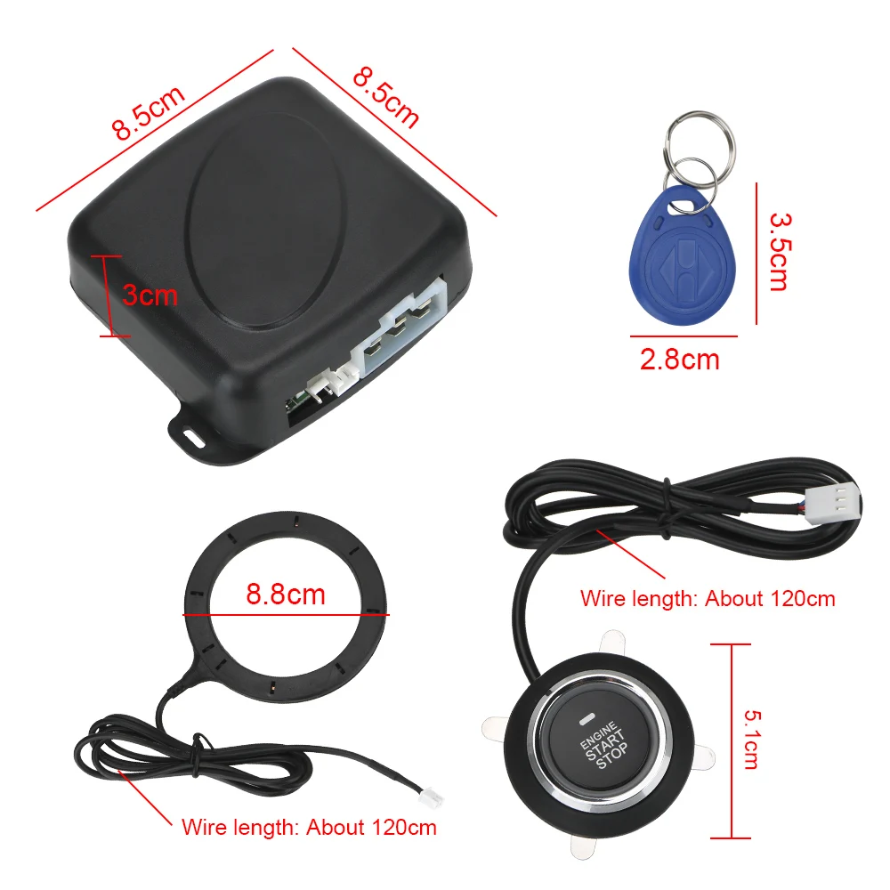 자동차 알람 키리스 엔트리 스타터, 도난 방지 시스템, 엔트리 점화 스타터 스위치, 원 스타트 스톱 단추