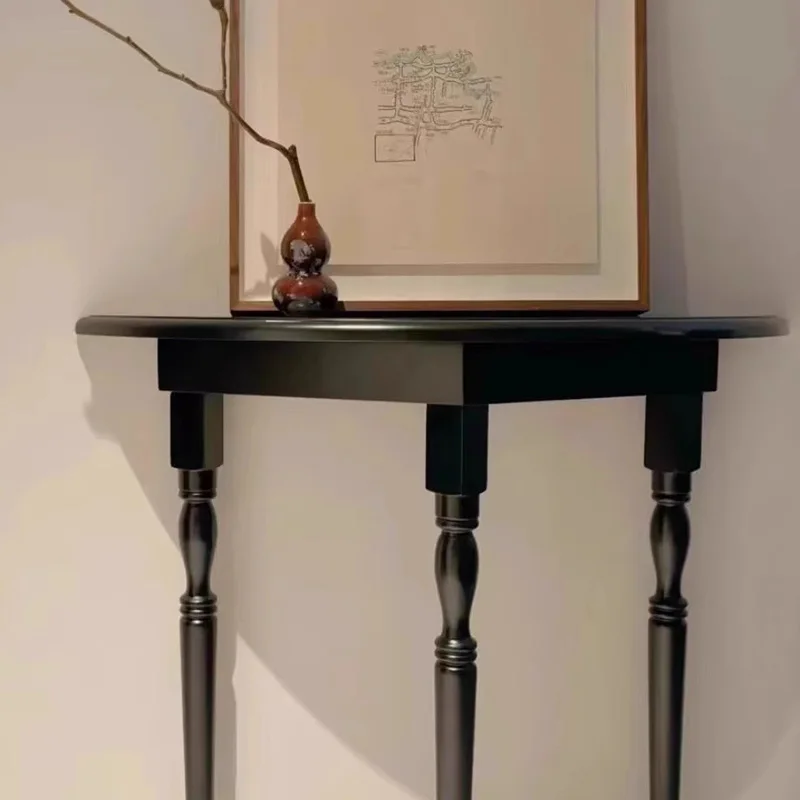 Consolle angolari sottili Salvaspazio Consolle rustico semplice e minimalista Trendy Glamour Meuble Salon Furniture Soggiorno - immagine 3