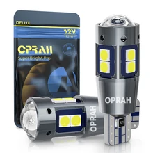 자동차 인테리어 사이드 라이트 마커 주차 전구, 2x 고품질 W5W T10 LED CANBUS 오류 없음, 5W5 12V 3030 SMD, 매우 밝은 자동차 전구