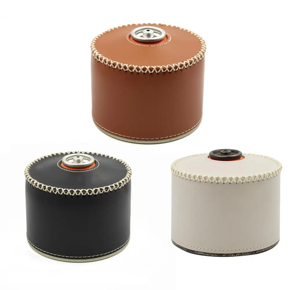 Gas Tank Cover Waterproof Anti-scratch Explosion-proof Protect Gas Tank Faux Leather Camping Cans Cover Outdoor Supplies