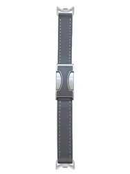 Premium Leather Wrist Strap for Smart Watches - Men & Women Edition (Grey)