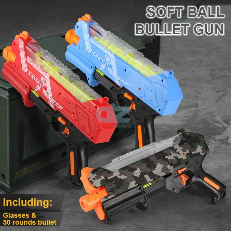 Stress reducing toys Soft Bullet Toy Gun For Rival Zeus Apollo Ball Bullets Children Manual Round Foam Darts Blaster Gift