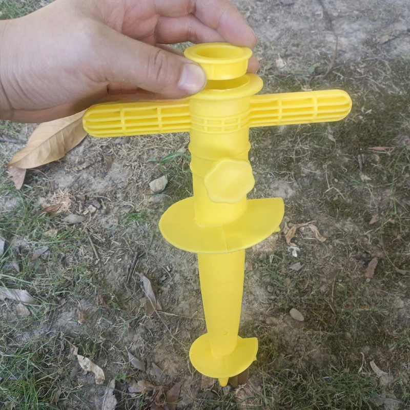 1PC Umbrella Base Adjustable Plastic Sun Beach Patio Sand Ground Fixing Tools Anchor Stand Spike Auger Keep Holder Garden Access