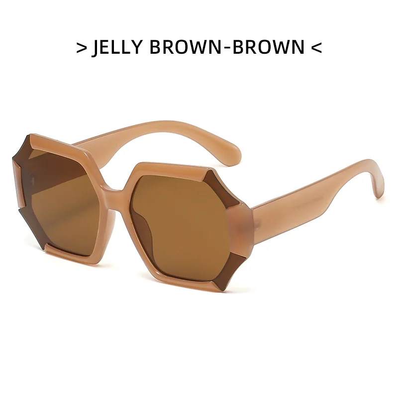 Fashion Oversize Lrregular Sunglasses Women 2022 Brand Design Retro Sun Glasses Female UV400 Eyewear Trending Products_voghion.com