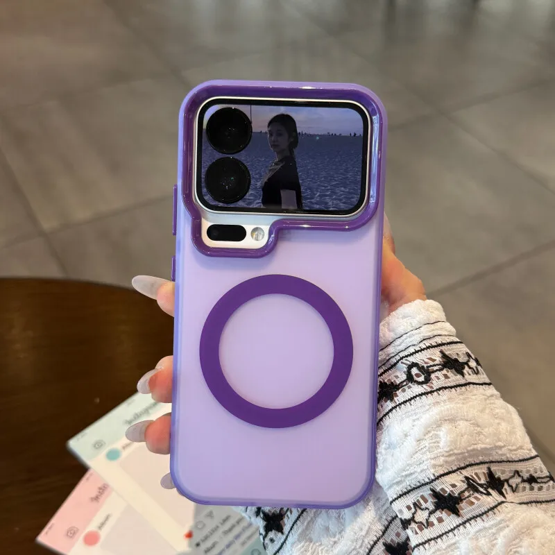 Magsafe Candy Matte Transparent Magnetic Wireless Charging Phone Case