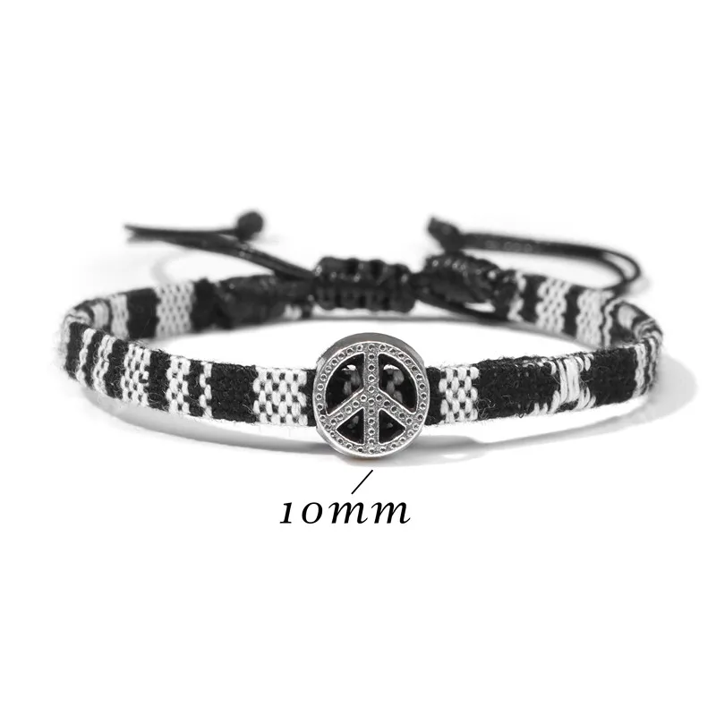Pulsera de la Amistad trenzada Bohemia para hombre brazalete de la suerte, pulsera de playa - AliExpress