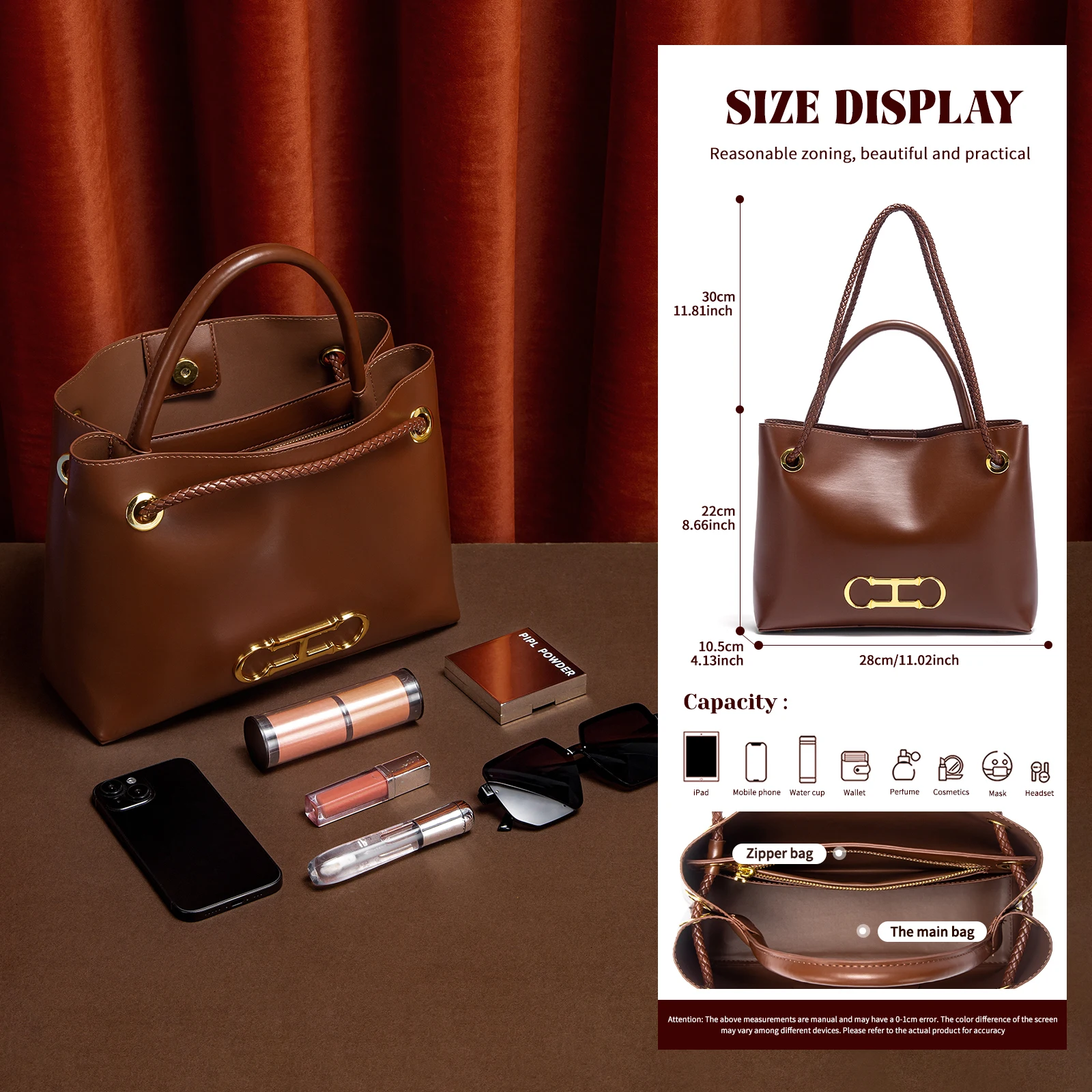 حقيبة يد نسائية لموسم خريف 2025، تصميم جديد باللون...