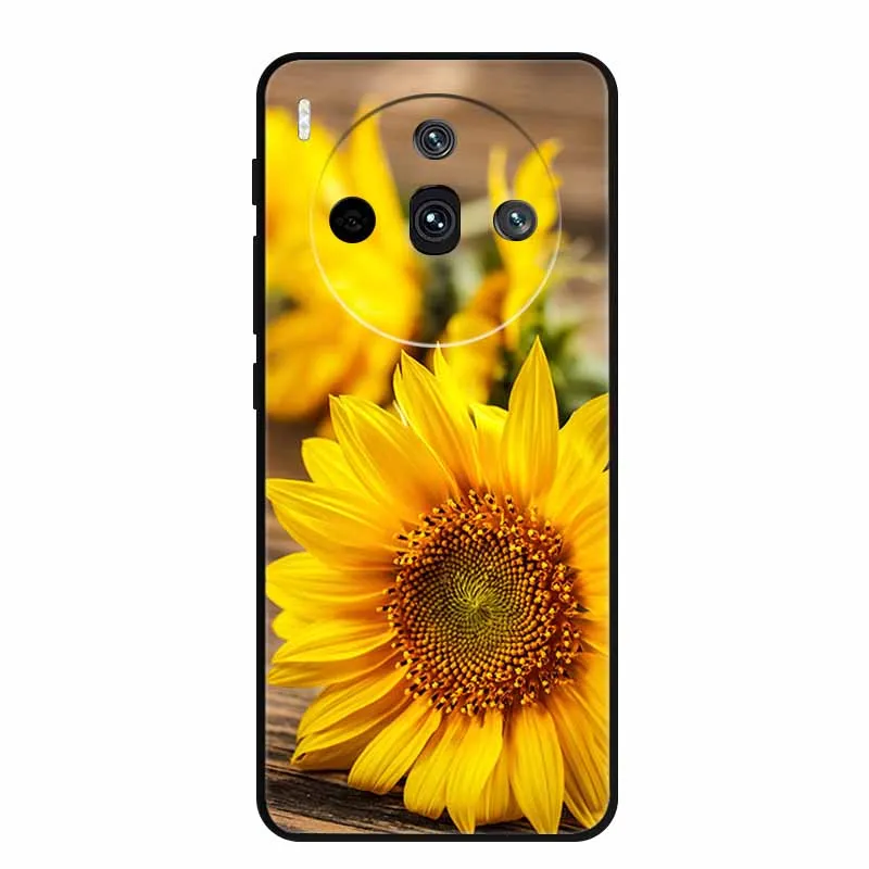 Sleek Black Silicone Fashion Phone Case – 6.78 Soft Back Cover