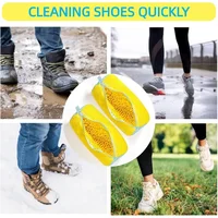1 pièces sac à chaussures de lavage filet rembourré chaussures à linge protecteur fibres moelleuses Polyester chaussures de lavage Machine sac à linge sacs de séchage 5