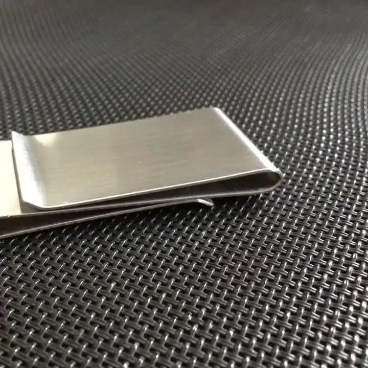 Stainless Steel Money Clip Wallet - Dollar Sign Design, Holds Credit Cards & Cash