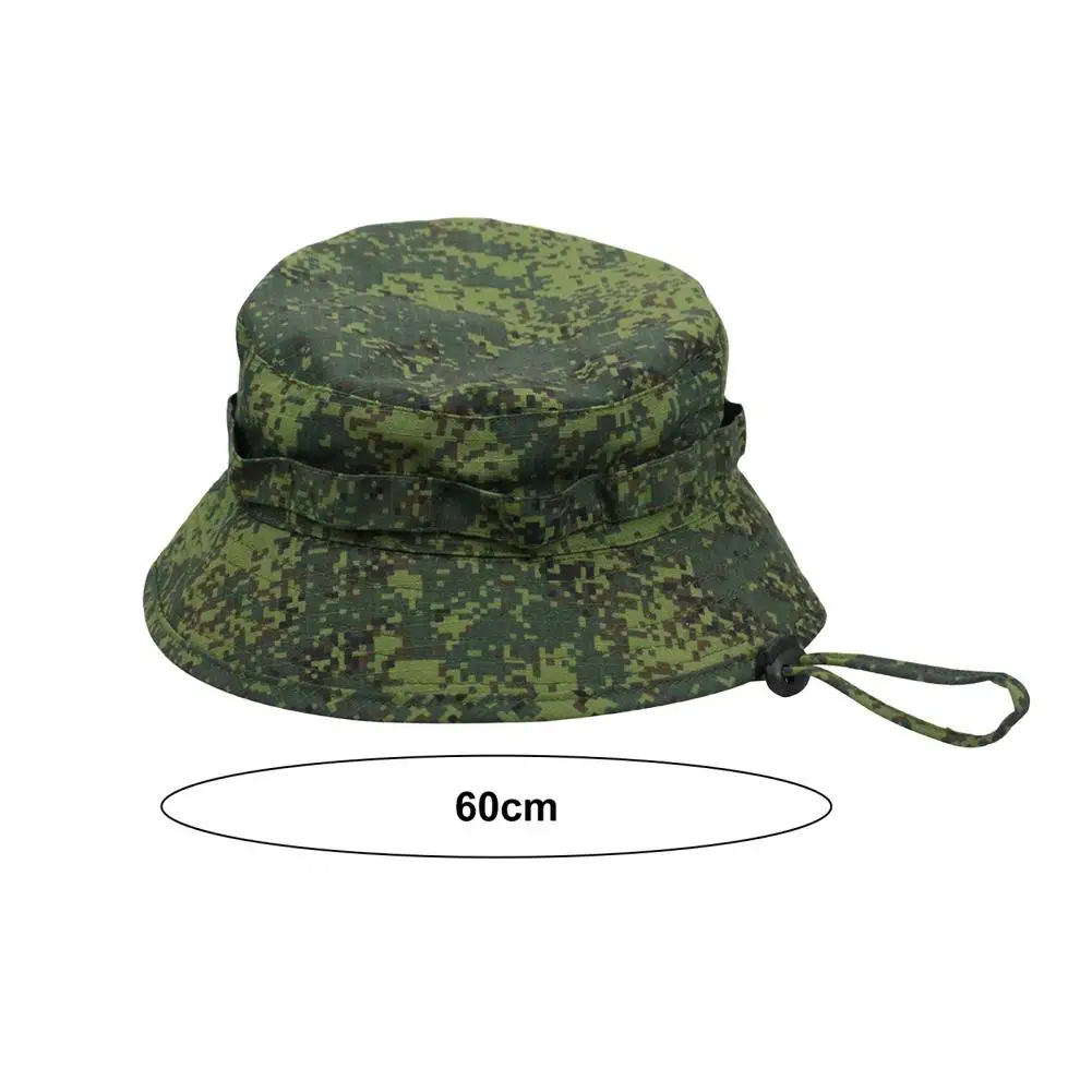 Men's Camouflage Boonie Hats 3D Leaves Camo Tactical Cap Ghillie Caps Hunter Sniper Hats Fishing Sunshade Hunting Accessories