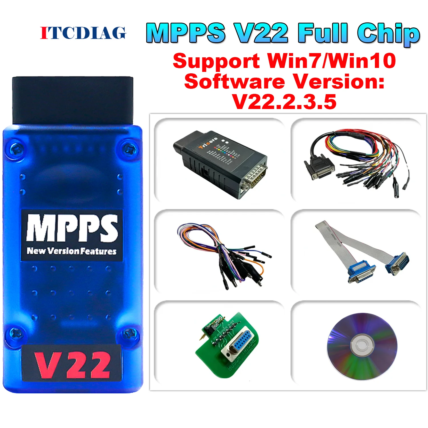 

Разблокированный MPPS V22 Master MPPS 22 MAIN + Multiboot + кабель для разблокировки Tricore MPPS V22 ECU, инструмент для настройки чипа автомобиля