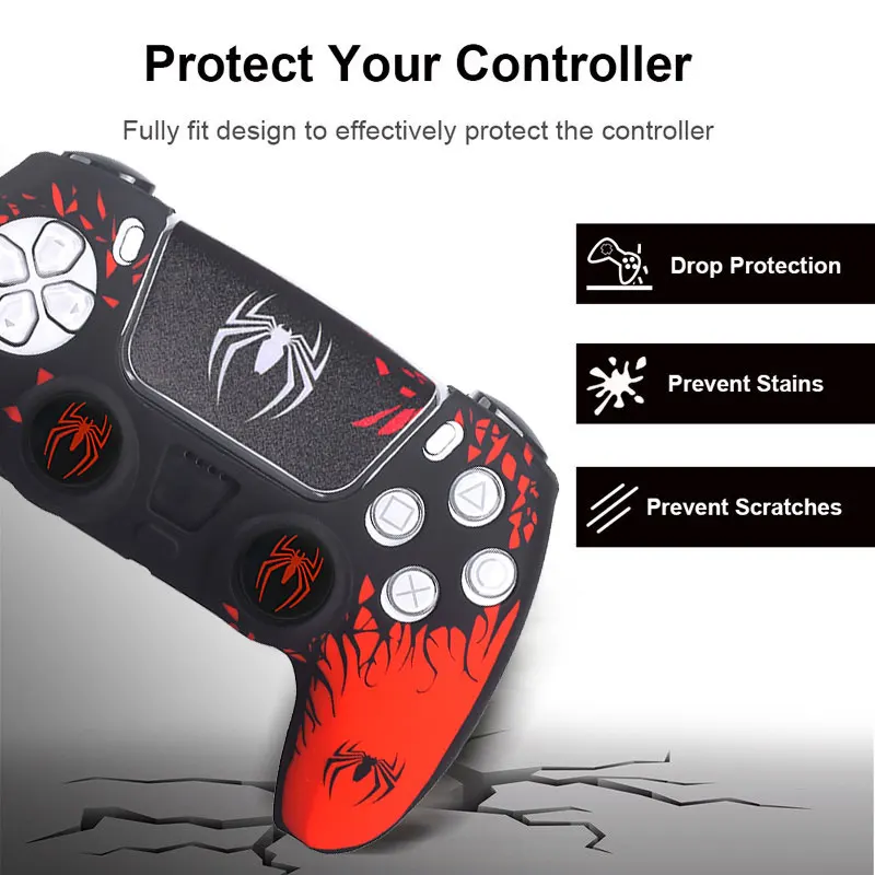 Soft Silicone Protective Case with Spider Design