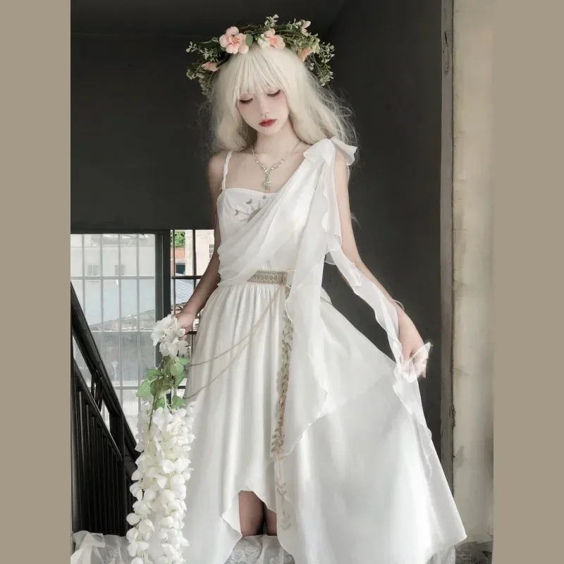 Wandering Style Irregular Skirt Dress Lolita Blouse Victorian Dress Studio Original Design Tears of Themis Lolita Greek