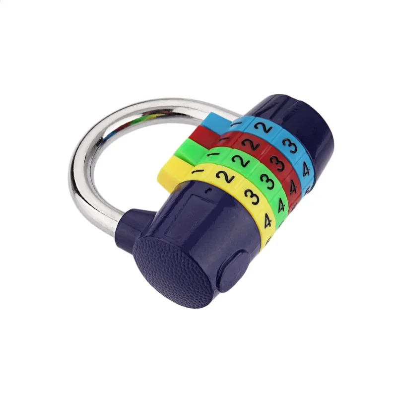 Color 4-digit padlock gym password lock burglarproof wardrobe lock combination padlock