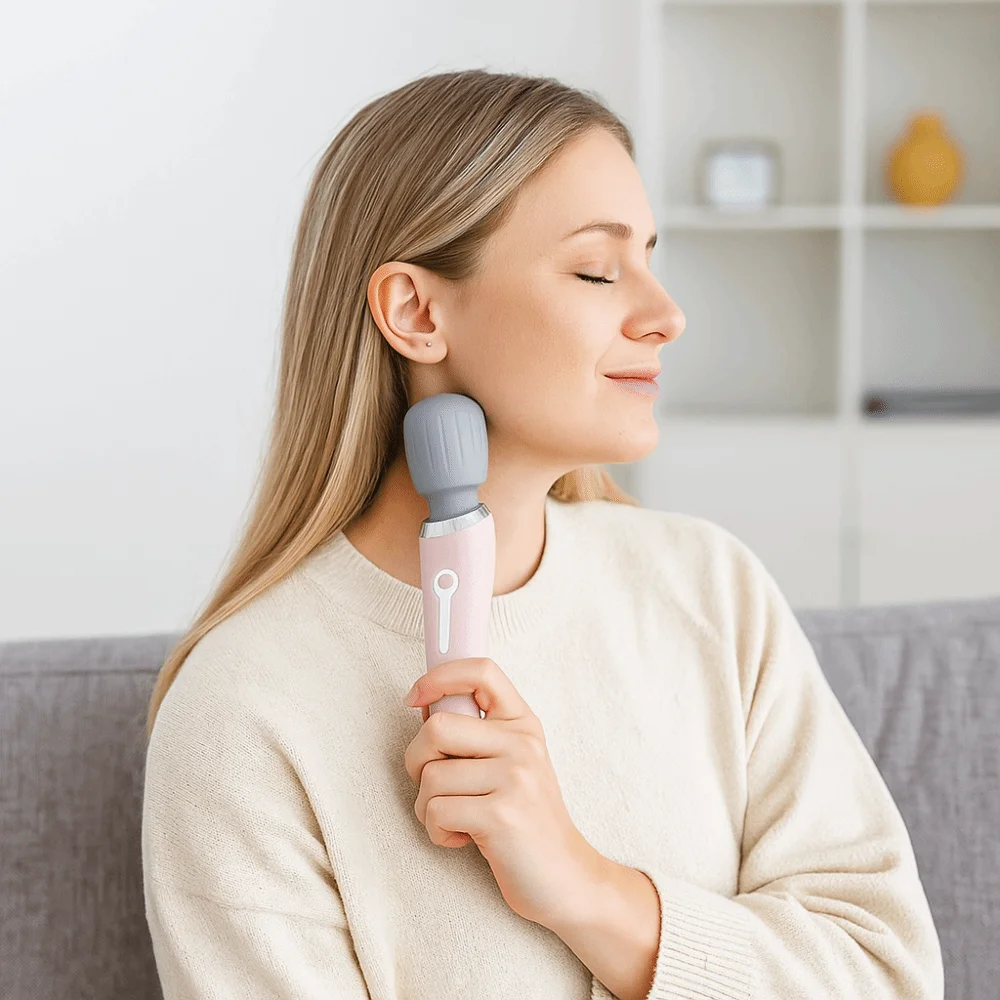 Portable Electric Massage Stick USB Rechargeable Adjustable Handheld Massage Device High-Frequency Vibration Compact