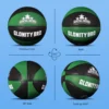 High Quality Black Green Size5/6/7 PU Competition Basketball In&Outdoor Standard Ball Men's&Women's Dribbling Training Ball Team 6