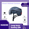 Bike Sport Helmet with Built-in Camera,Quick Release Visor By Magnetic Point,Smart Taillight with Turn Signal,Bluetooth Calling 1