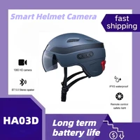 Bike Sport Helmet with Built-in Camera,Quick Release Visor By Magnetic Point,Smart Taillight with Turn Signal,Bluetooth Calling 1