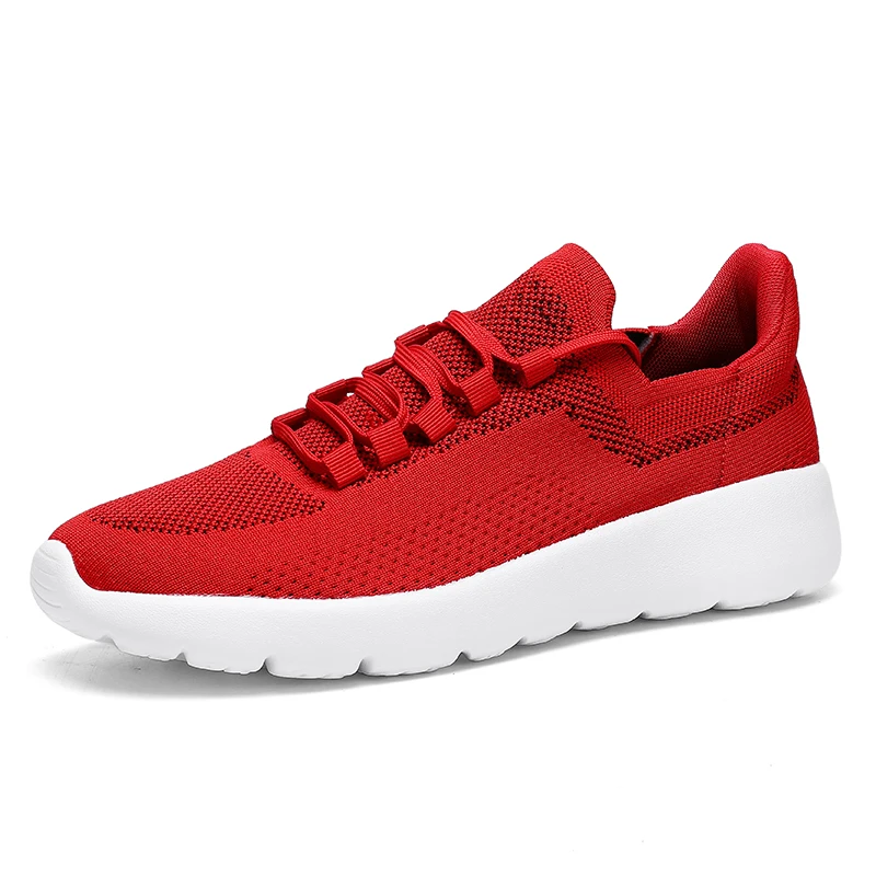 Men Tennis Shoes Breathable Top Mesh Male Sport Shoes Slip-on Boys Fashion Footwear Sneakers Outdoor Flats Tenis Hombre