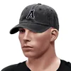 Initial Letter A-Z Embroidery Baseball Cap For Men Womne High Quality Washed Cotton Dad Hat Team Sport Visors Snapback Caps 4