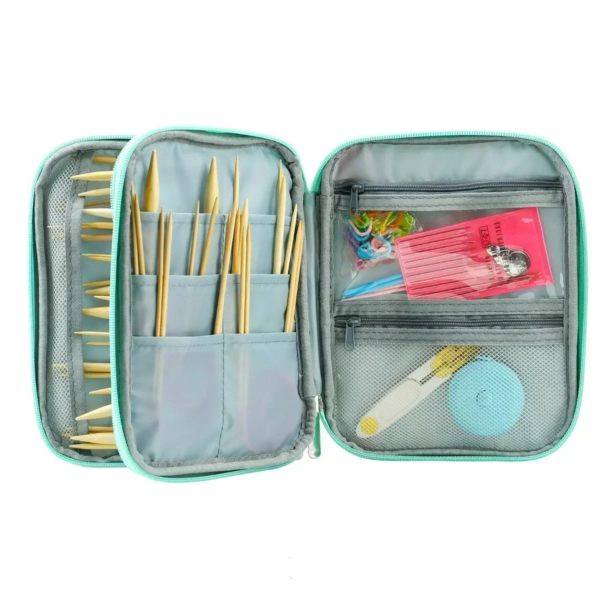 Sewing Storage Boxs Knitting Bag Zipper Oxford Crochet Bag Accessories Scissors Ruler Knit Organizer Arts Crafts Homes Garden sewing storage box sewing kit knitting tool organizer
