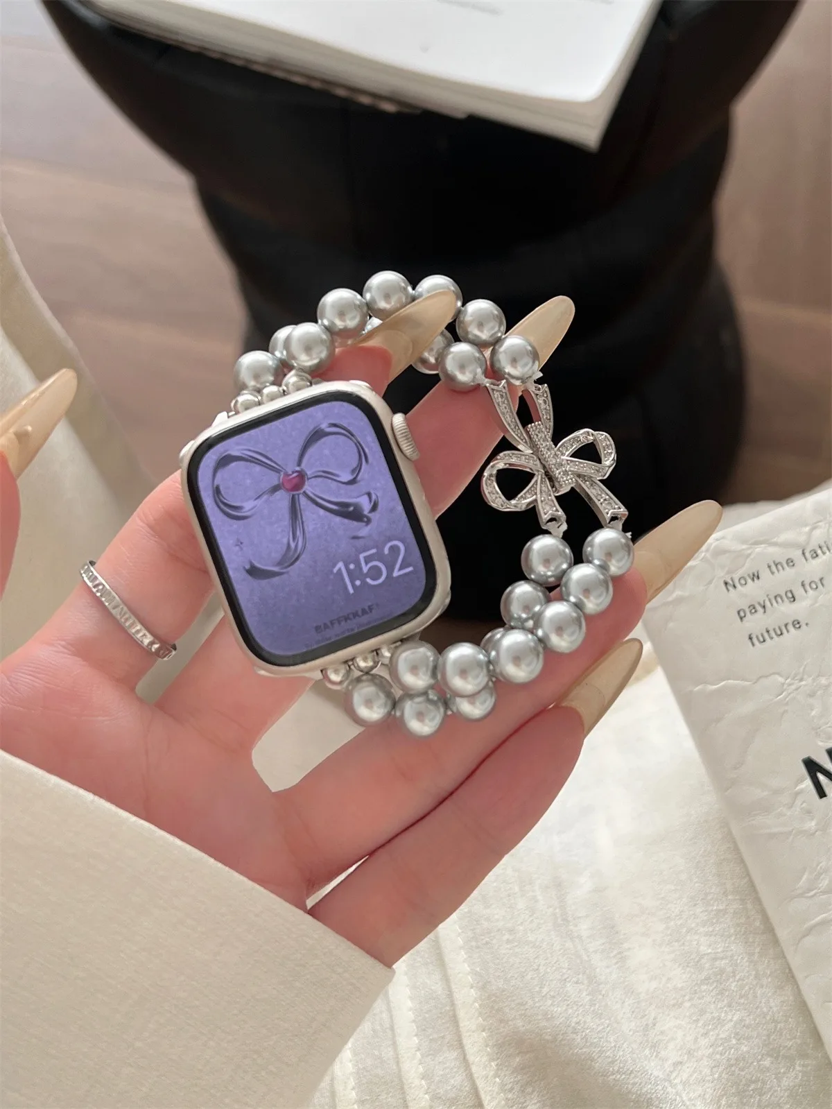 Nakit Pašček za pašček za Iwatch Ultra 2 Series 10/9/8/7/6/5 Modna zapestnica Pašček za uro 42/44/45/46/49 mm 38/40/41 mm_voghion.com