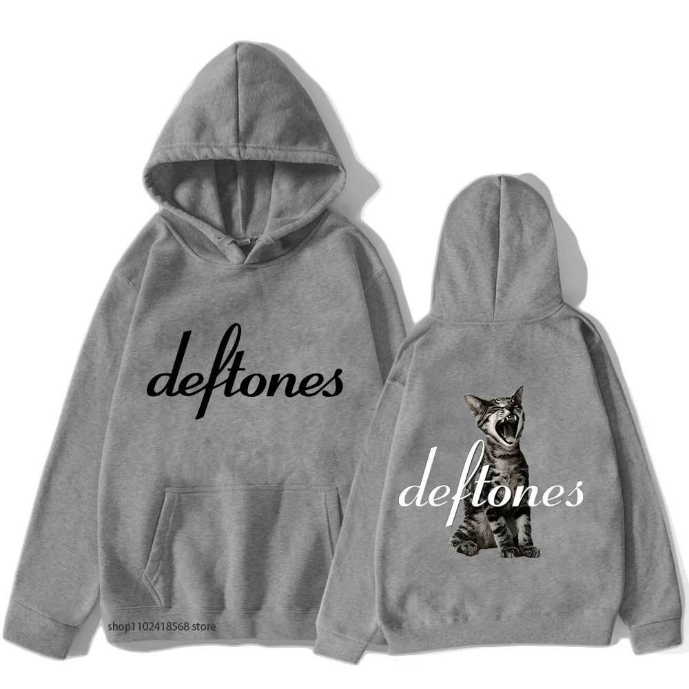 Deftones Hoodies Men Around The Fur Tour Band  Sweatshirt Women Retro Grunge Streetwear Unisex Long Sleeve Winter Hooded Clothes