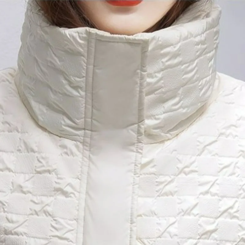 2023 New Women Down Jacket Winter Coat Female Loose Large Size Parkas Warm Thick Outwear Fashion Stand Collar Overcoat S-L