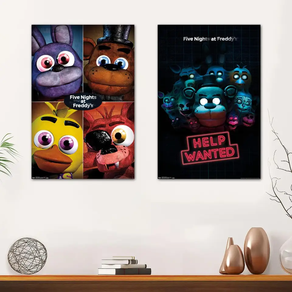 OYEO Cool Anime game poster FNAF Fanart posters Canvas Art Poster and Wall  Art Picture Print Modern Family bedroom Decor Posters 20x30inch(50x75cm) :  : Home & Kitchen