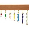 Montessori Mathematics Material Pearls Learning Toys Beaded Symbols Trays Decimal Educational Counting Math Toys for Preschool 4