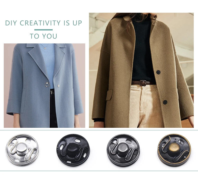 Description Picture 6 of itemSt Lucas Brass Metal Snap Button DIY Doll Clothes Metal Invisible Snap Buckle Doll Clothing Garment Sewing Home Accessories Gift