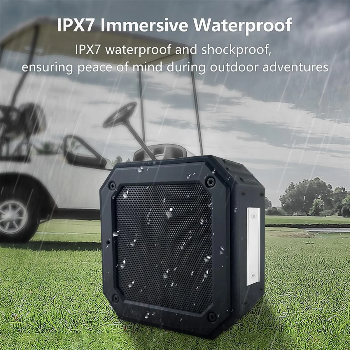15W Golf Speaker,Portable Magnetic Bluetooth Speaker Outdoor IPX7 Waterproof Bluetooth Speaker, Golf Cart Accessories view 6
