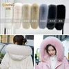 Winter Faux Fur Collar Furry Fluffy Fox Fur Scarf Neck Warmer Women Shawls And Wraps Scarves Detachable Hood Fur Trim Coat Parka 2