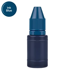 Vibrant 35 - Color Inkpad Refill for Rubber Stamps - 10ml Bottle (Ink Blue)