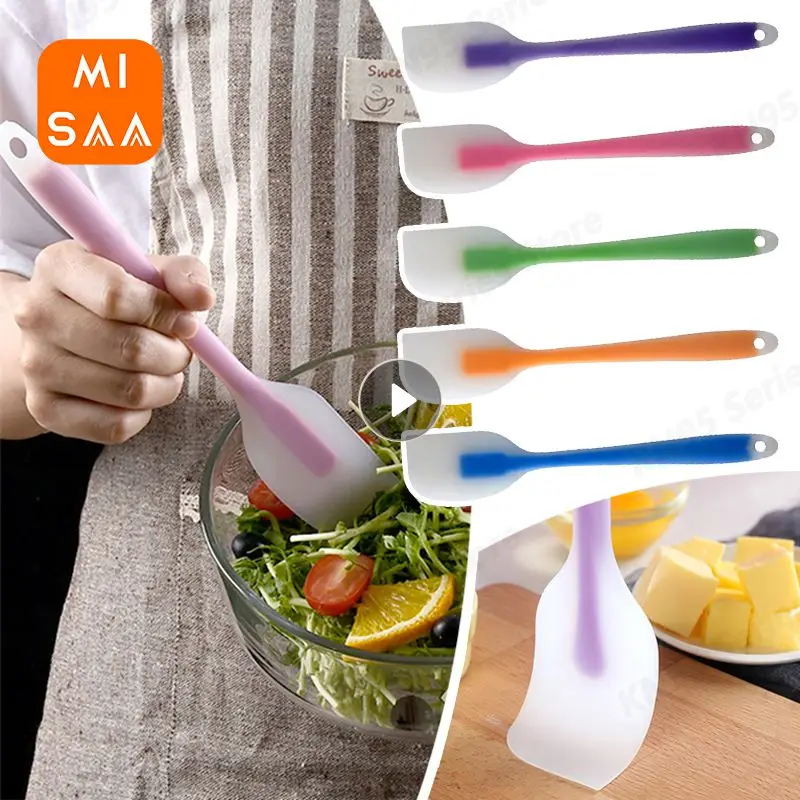 

1pcs Silicone Cake Scraper Translucent Non-Stick Cake Cream Spatula Heat-ResistantKitchen Cooking Pastry Scraper Tool Bakeware