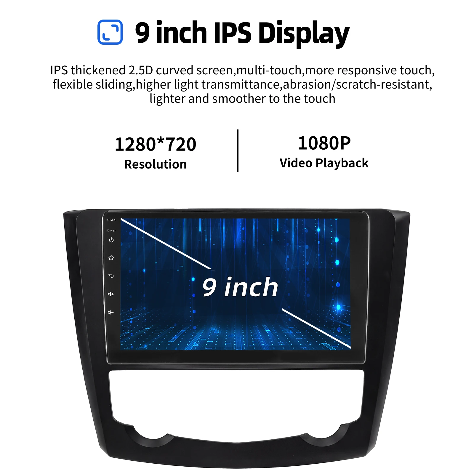 ESSGOO 9" Android 15 für Opel Mokka Vauxhall Buick Encore 2012-2016 Autoradio mit kabellosem CarPlay Android Auto GPS Navigation RDS FM WiFi Bluetooth CANBUS Mirror Link Lenkradsteuerung – Detail 14