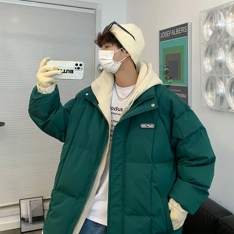 Windproof and Waterproof Parkas Winter Warm Thicken Hooded Coat Fashion Casual Down Rain Jacket Thicken Hooded Puffer Jackets