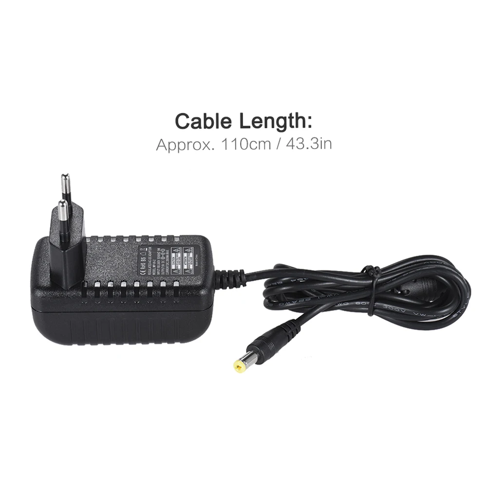 MAT-9V 2A Effect Power Supply Adapter Guitar and Bass Effects 100~240V/110~240V Input EU and US Plugs