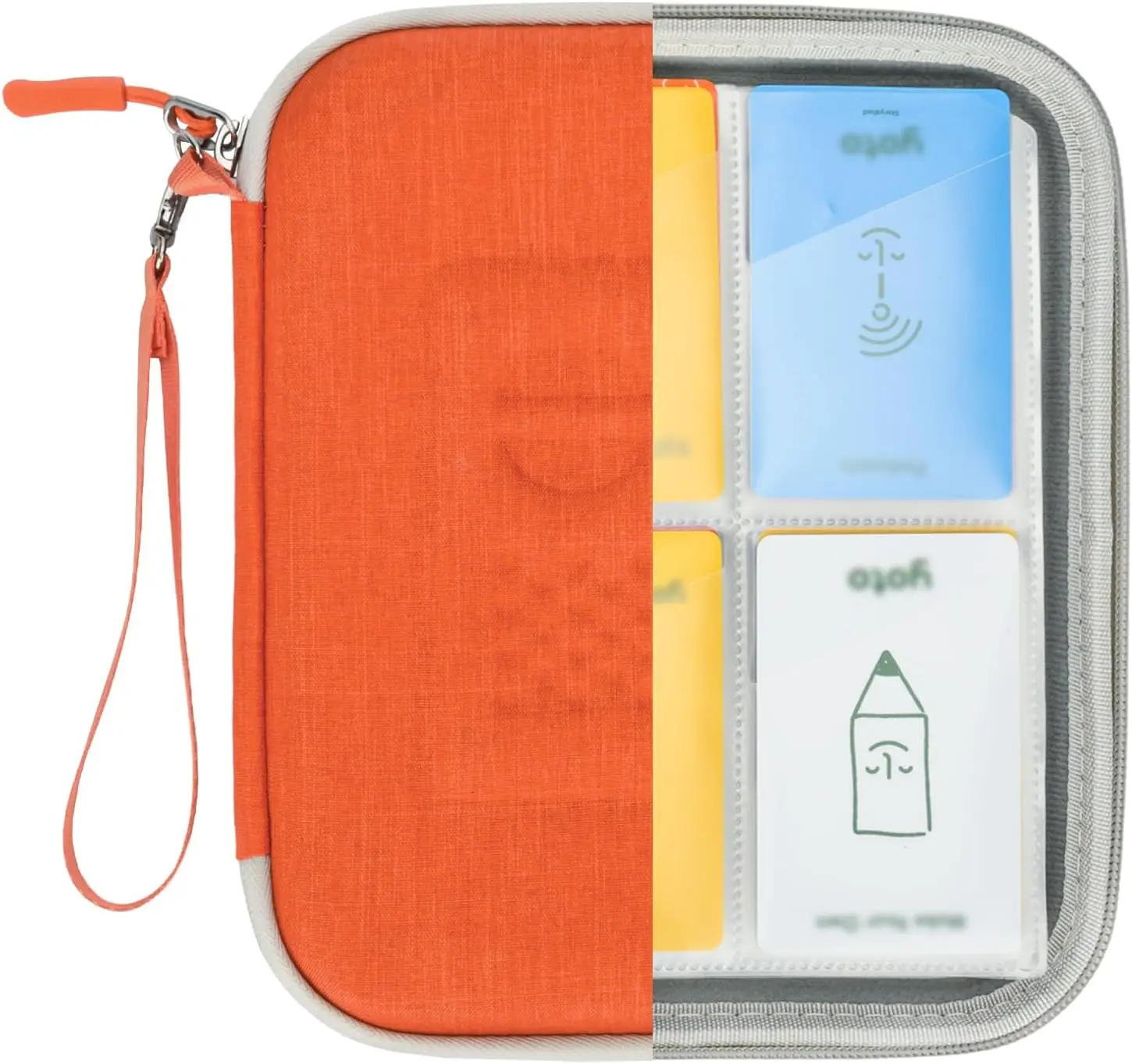 Custodia Per Carte Yoto - Portacarte Con Cerniera, 80 Tasche, 10 Pagine