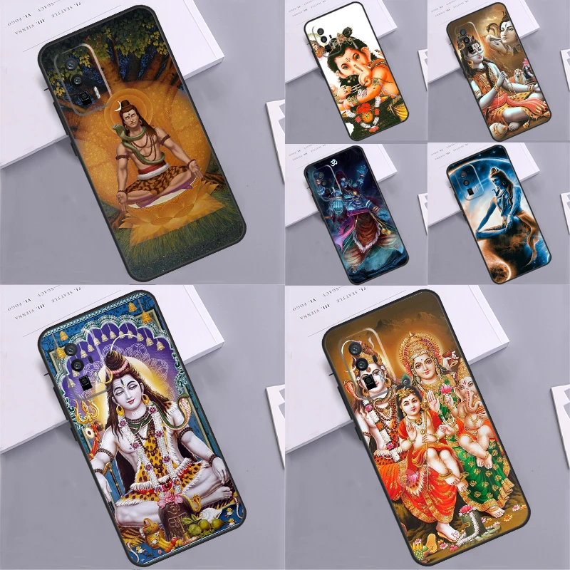 God Diety Hindu Ganesha Shiva Case Per Xiaomi Poco F5 X5 X3 Pro M6 M5 M5S F3 F4 X4 Gt 12X 12T 11T Pro 12 13 Lite Coque