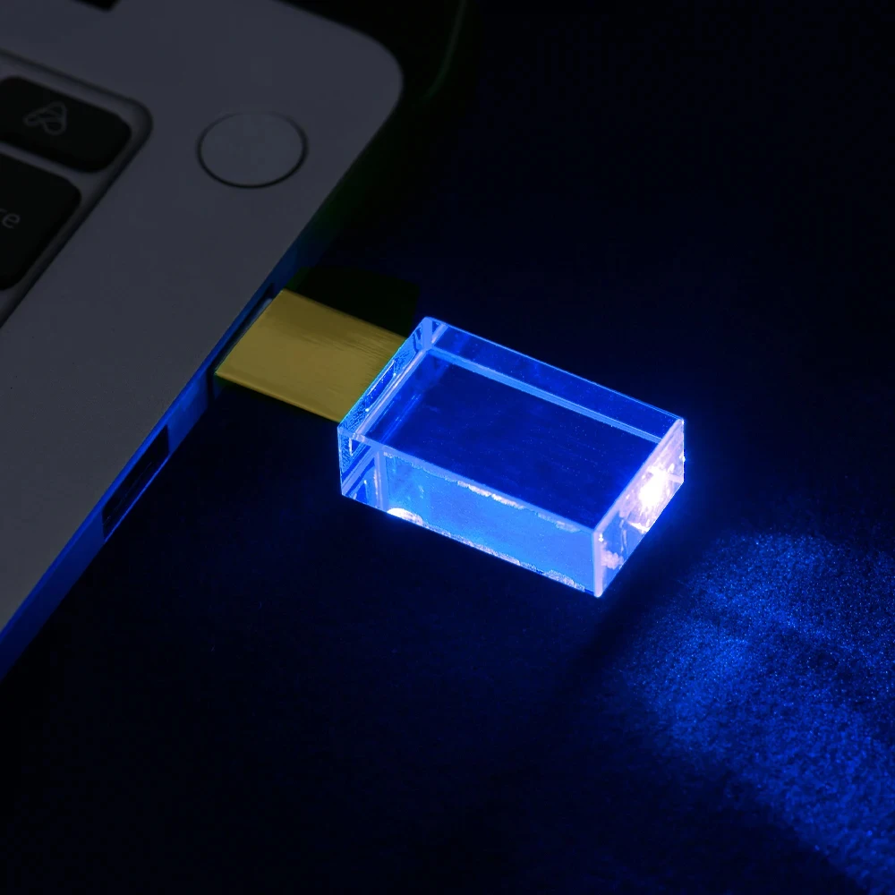 thumbnail image 1 of Memoria USB LED JASTER de 128 GB, memoria USB azul de 64 GB, memoria USB para computadora portátil, memoria USB de 32 GB, minidisco U creativo para negocios, regalo de 16 GB y 8 GB, 1 of 5