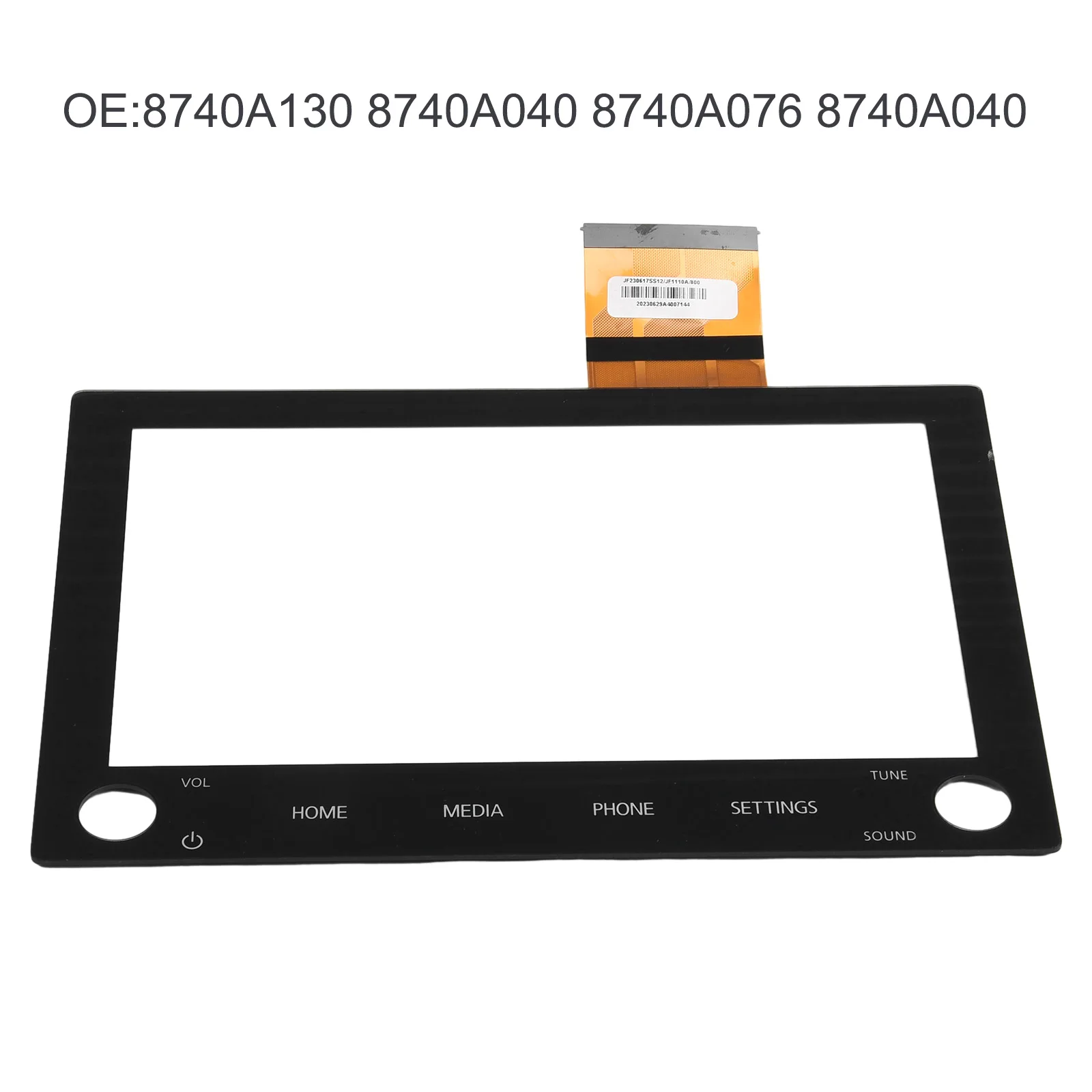

8" Touch Screen 2 Knobs Car Radio Display Panel 8740A130 8740A040 For Mitsubishi Outland Sport 2019-2022 Touchscreen Glass