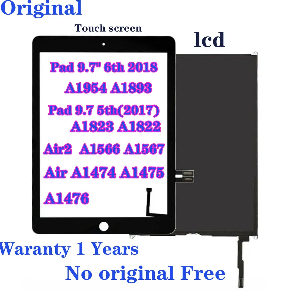 Ecran LCD Ecran Interne Apple iPad 9.7 (Version 2018) A1893 A1954