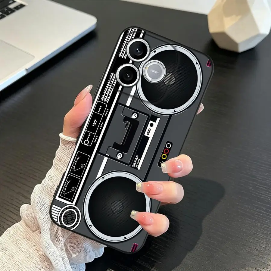 Boombox Flat Graphic Phone Case