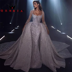 Image for Exquisite Sequined Lace Beading Wedding Dresses Lo 