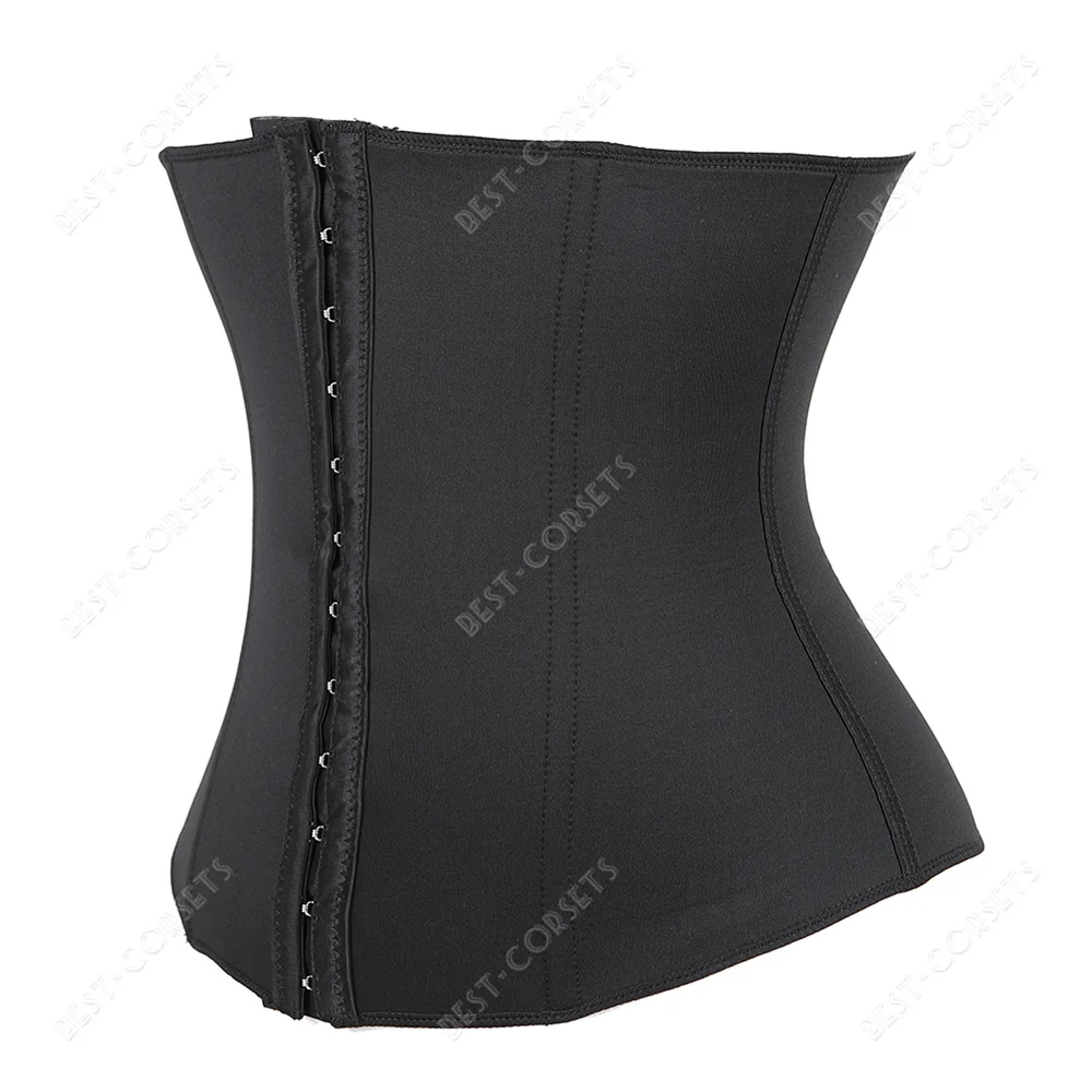 Women's Underbust Corset Plus Size Black Elastic Corsets Waist Trainer  Abdomen Body Shaper Gothic Corset Waistband