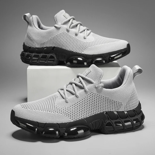 Men's Lightweight and Stylish Large-Size Casual Sneakers, Casual Outdoor Running and Walking Shoes, Lightweight Men's Shoes, Cushioned Road Running Shoes, Fitness Outdoor Sports Shoes